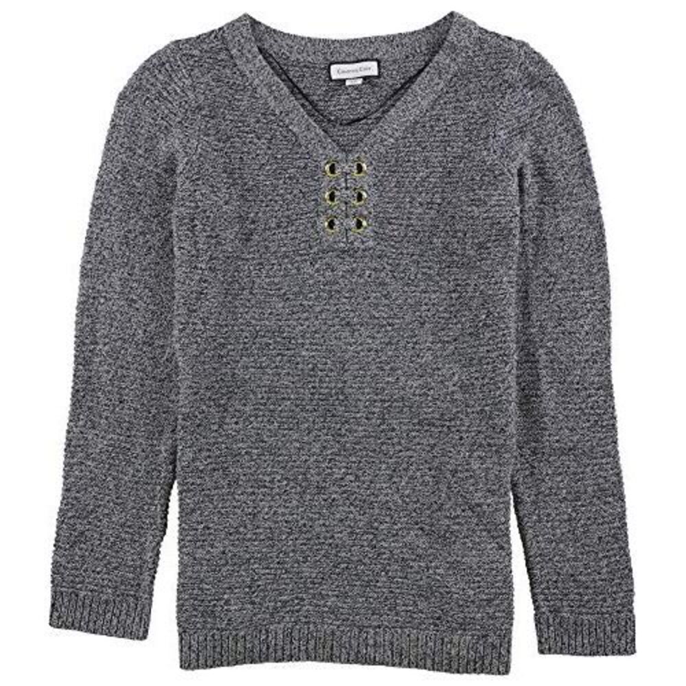 Charter Club Ribbed Grommet Sweater